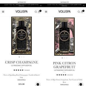 Voluspa Fragrance Diffuser Oil Bundle